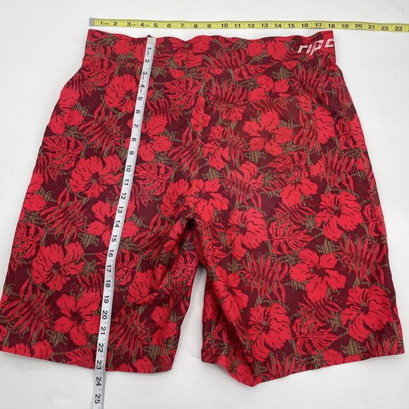 Rip Curl Board Shorts Mens 36 Red Floral Pocket - Picture 6 of 7
